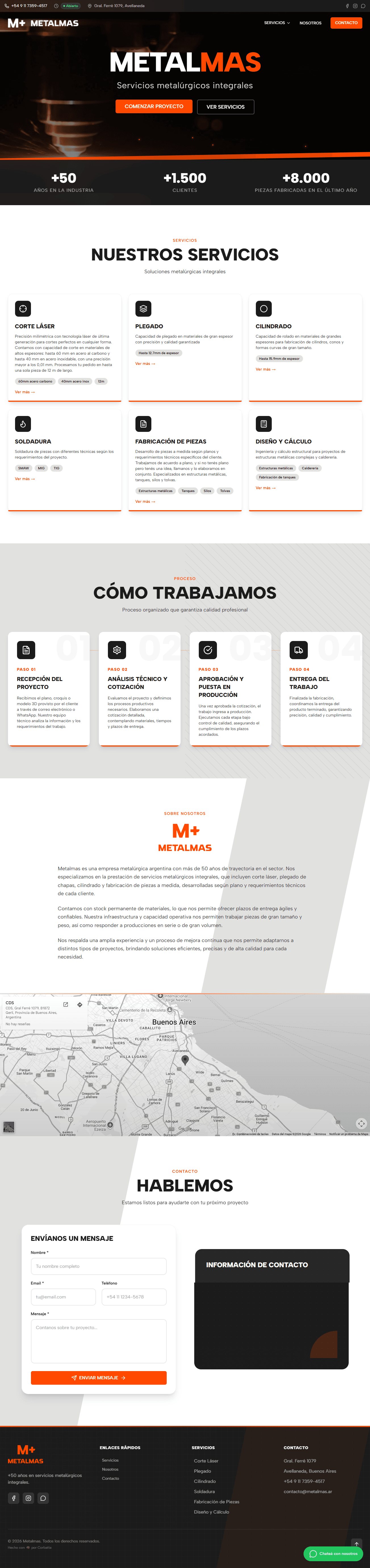 Sitio web de Metalmas